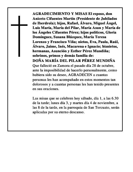 DOÑA MARÍA DEL PILAR PÉREZ MUNDIÑA