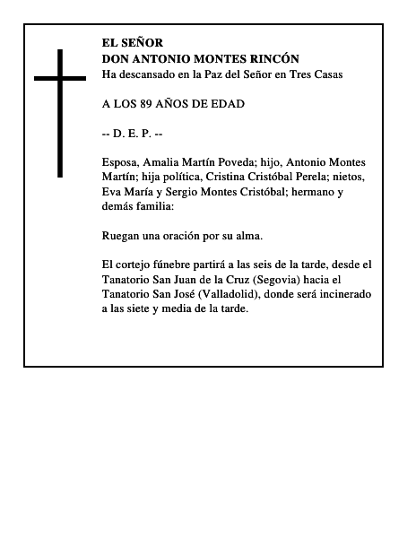DON ANTONIO MONTES RINCÓN