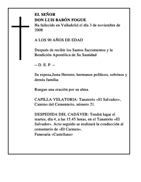 DON LUIS BABÓN FOGUE
