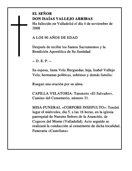 DON ISAÍAS VALLEJO ARRIBAS