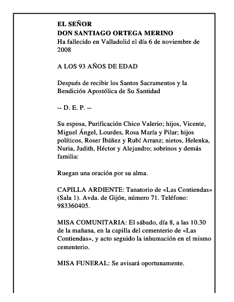 DON SANTIAGO ORTEGA MERINO