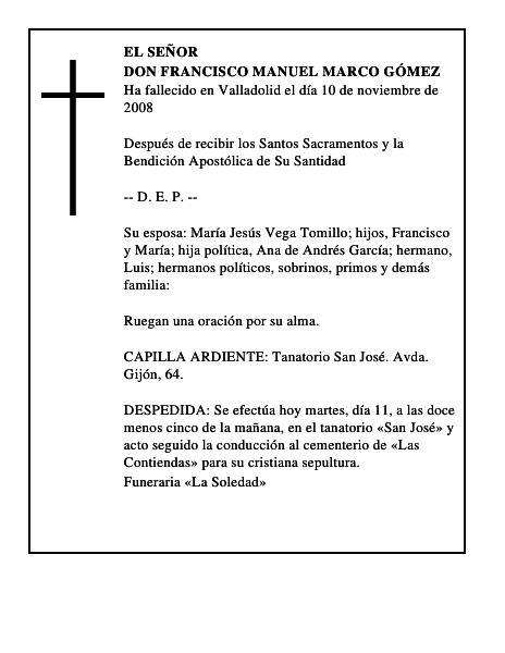DON FRANCISCO MANUEL MARCO GÓMEZ