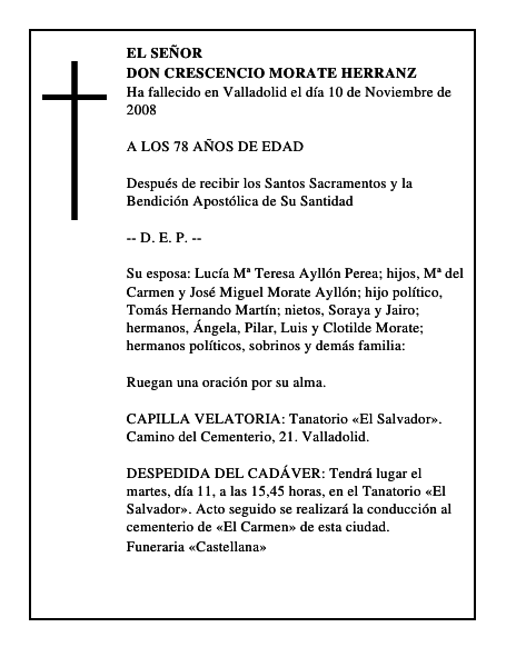 DON CRESCENCIO MORATE HERRANZ