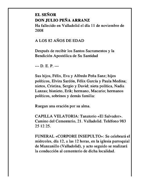 DON JULIO PEÑA ARRANZ