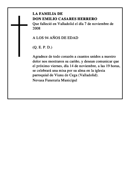 DON EMILIO CASARES HERRERO