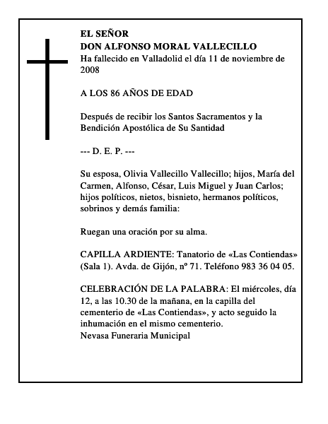 DON ALFONSO MORAL VALLECILLO