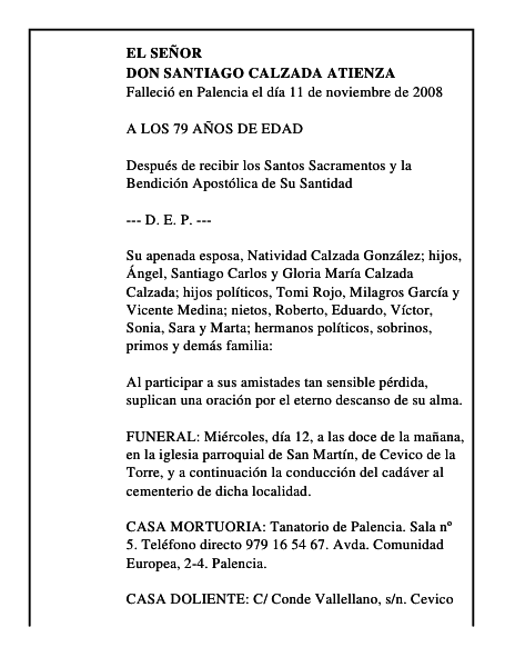 DON SANTIAGO CALZADA ATIENZA