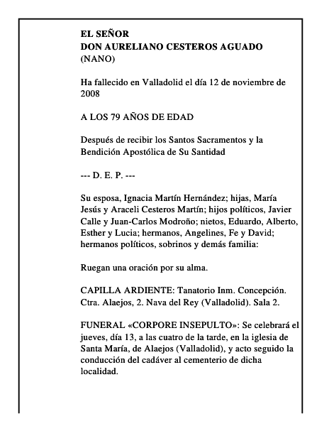 DON AURELIANO CESTEROS AGUADO