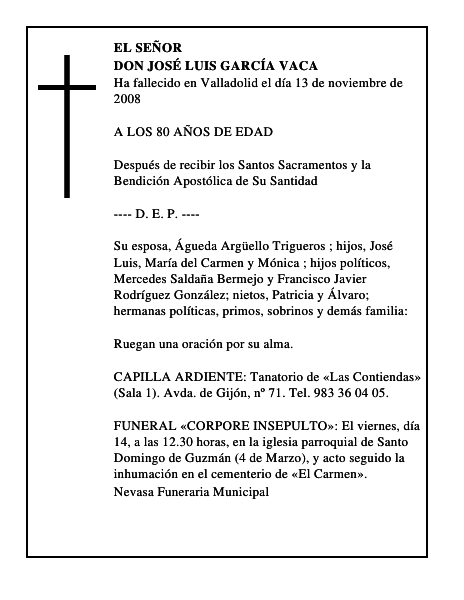 DON JOSÉ LUIS GARCÍA VACA