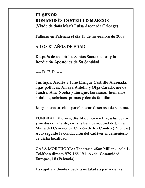 DON MOISÉS CASTRILLO MARCOS