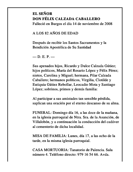 DON FÉLIX CALZADA CABALLERO