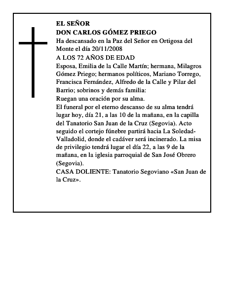 DON CARLOS GÓMEZ PRIEGO