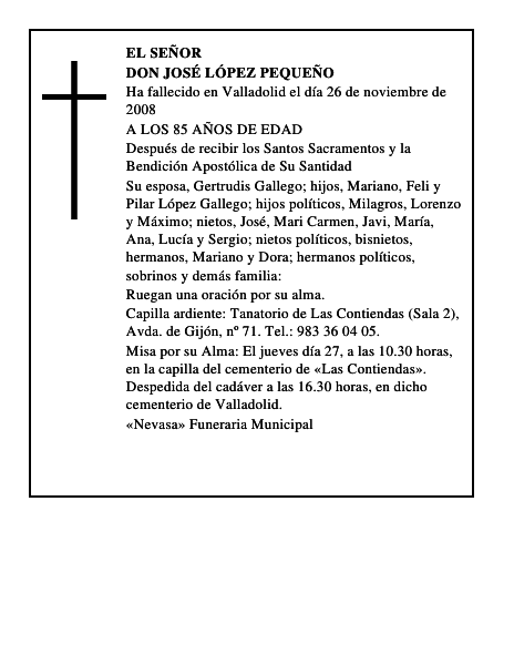 DON JOSÉ LÓPEZ PEQUEÑO