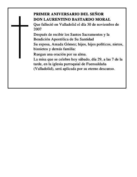 DON LAURENTINO BASTARDO MORAL