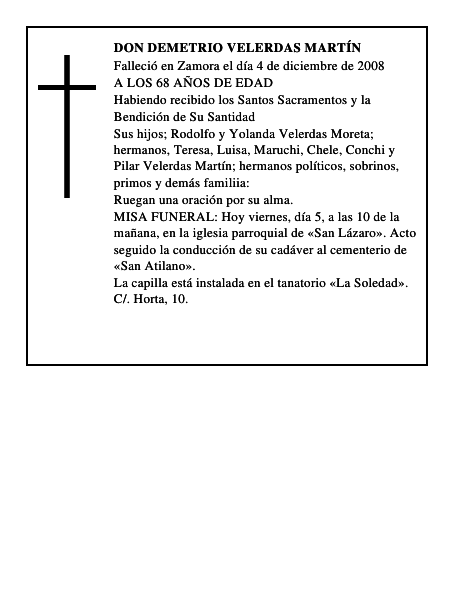DON DEMETRIO VELERDAS MARTÍN