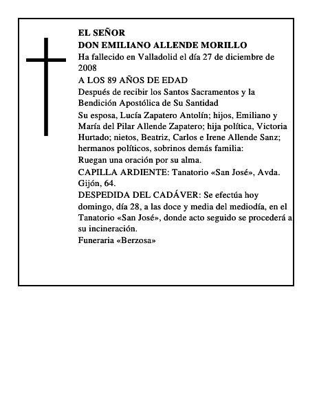 DON EMILIANO ALLENDE MORILLO