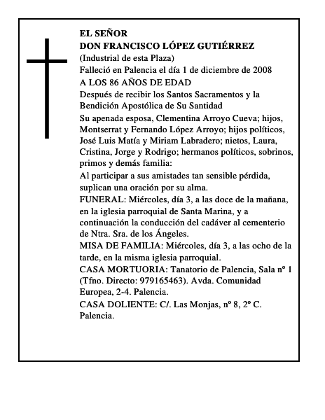 DON FRANCISCO LÓPEZ GUTIÉRREZ