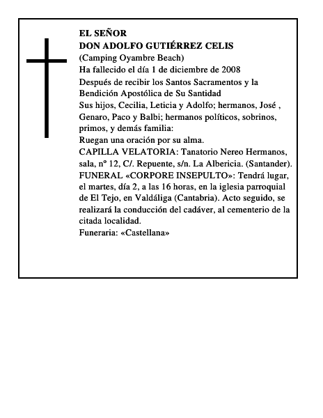 DON ADOLFO GUTIERREZ CELIS