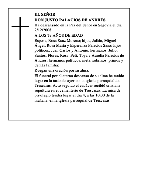 DON JUSTO PALACIOS DE ANDRÉS