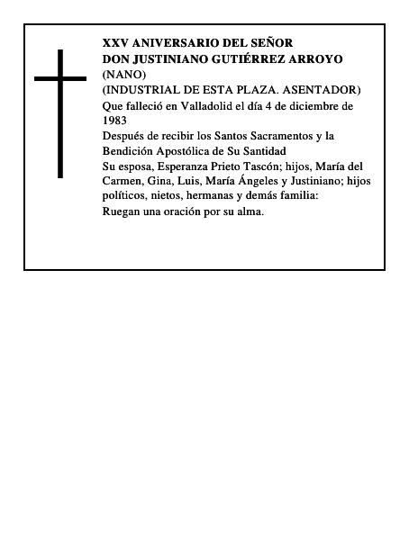 DON JUSTINIANO GUTIÉRREZ ARROYO