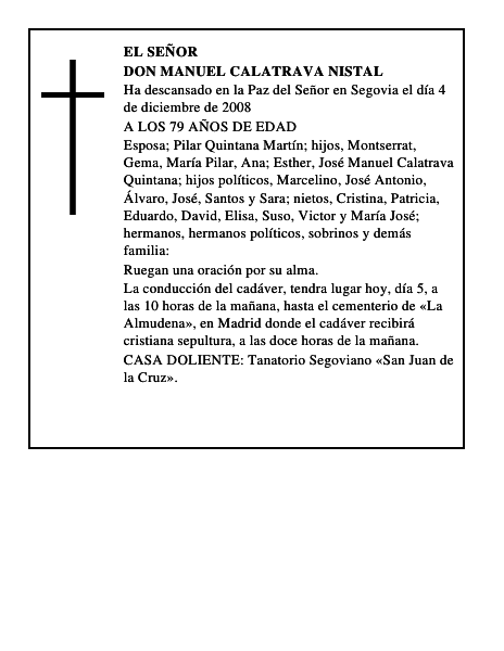 DON MANUEL CALATRAVA NISTAL