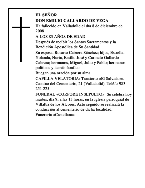 DON EMILIO GALLARDO DE VEGA