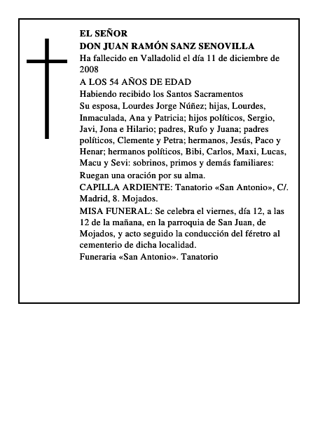 DON JUAN RAMÓN SANZ SENOVILLA