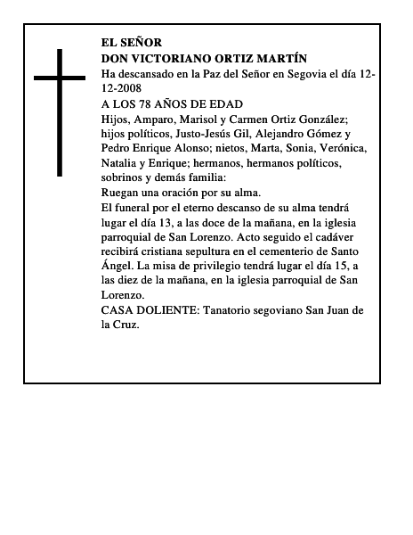 DON VICTORIANO ORTIZ MARTÍN
