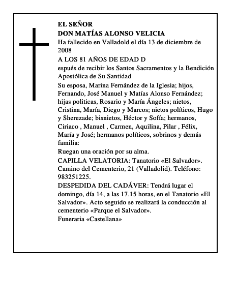 DON MATÍAS ALONSO VELICIA