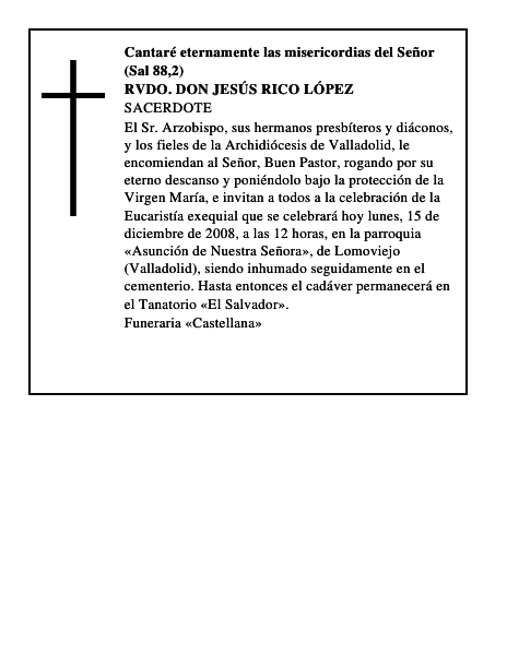 RVDO. DON JESÚS RICO LÓPEZ