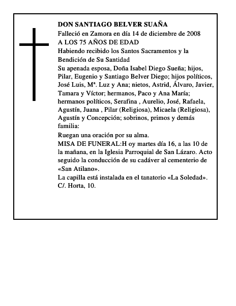 DON SANTIAGO BELVER SUAÑA