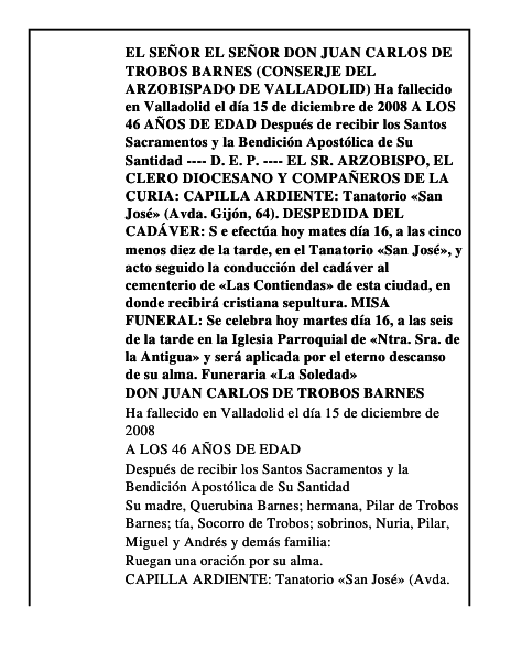 DON JUAN CARLOS DE TROBOS BARNES