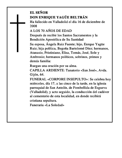 DON ENRIQUE YAGÜE BELTRÁN