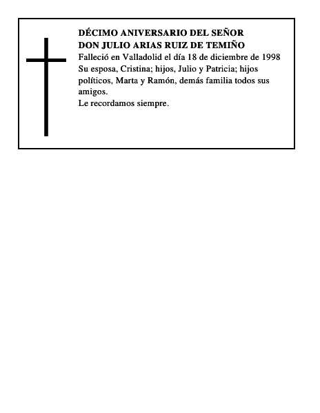 DON JULIO ARIAS RUIZ DE TEMIÑO