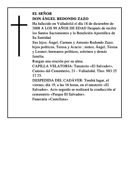 DON ÁNGEL REDONDO ZAZO
