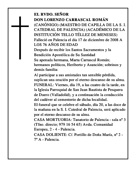 DON LORENZO CARRASCAL ROMÁN