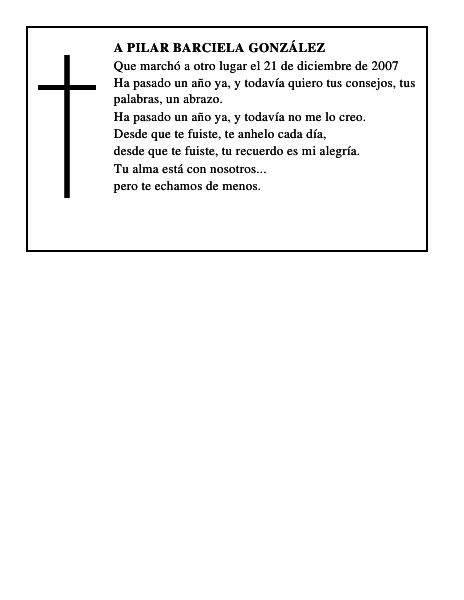 A PILAR BARCIELA GONZÁLEZ