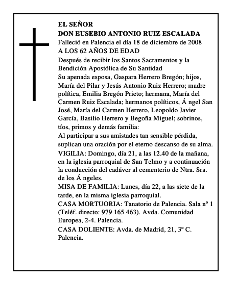 DON EUSEBIO ANTONIO RUIZ ESCALADA