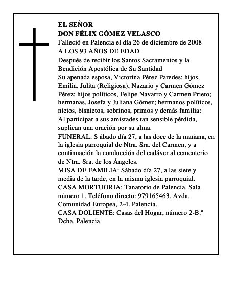 DON FÉLIX GÓMEZ VELASCO