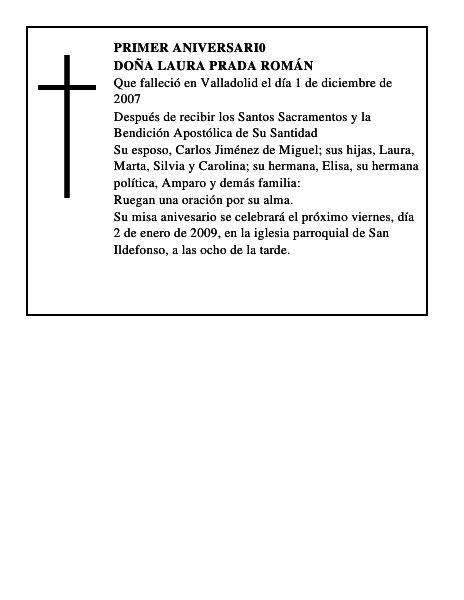 DOÑA LAURA PRADA ROMÁN