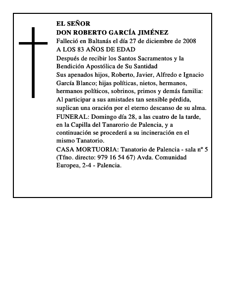 DON ROBERTO GARCÍA JIMÉNEZ