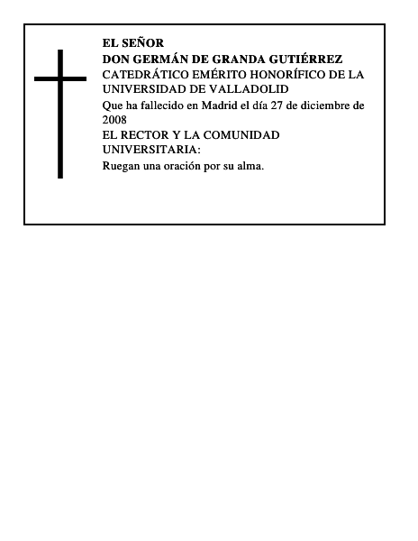 DON GERMÁN DE GRANDA GUTIÉRREZ