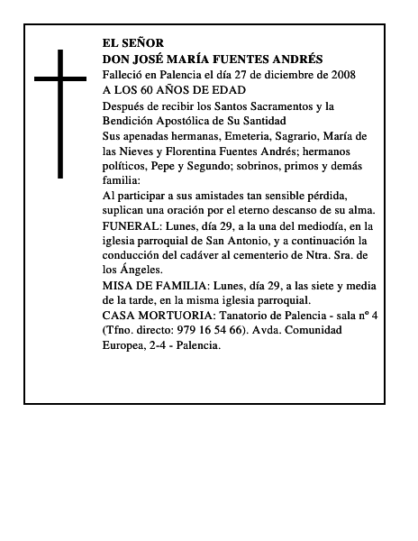 DON JOSÉ MARÍA FUENTES ANDRÉS