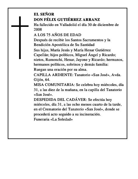 DON FÉLIX GUTIÉRREZ ARRANZ