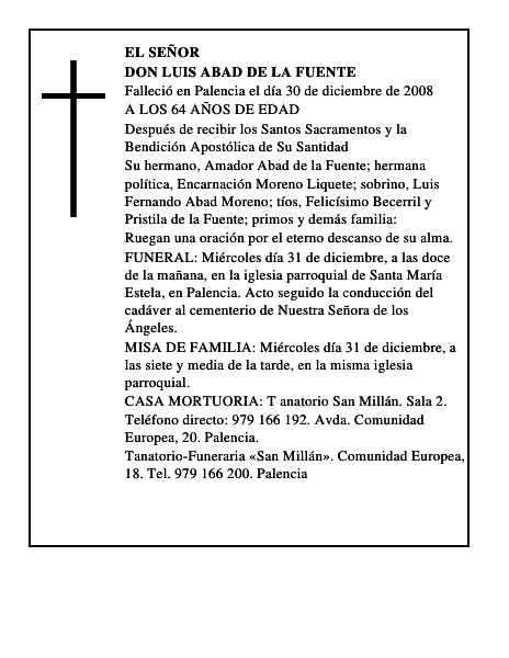 DON LUIS ABAD DE LA FUENTE