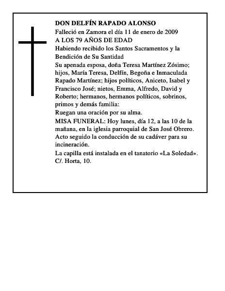 DON DELFÍN RAPADO ALONSO