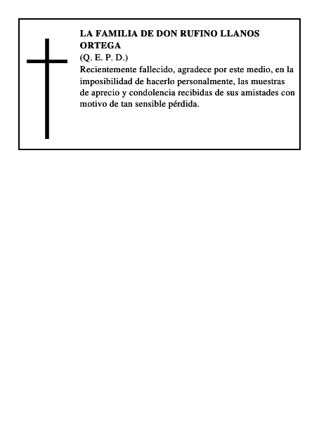 LA FAMILIA DE DON RUFINO LLANOS ORTEGA