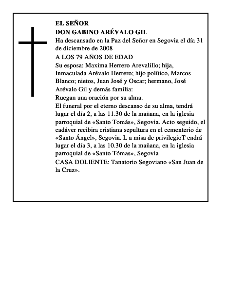 DON GABINO ARÉVALO GIL