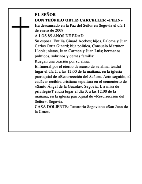 DON TEÓFILO ORTIZ CARCELLER PILIN