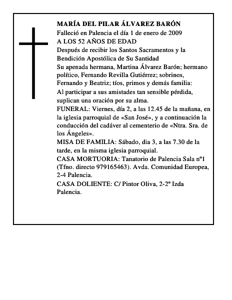 MARÍA DEL PILAR ÁLVAREZ BARÓN